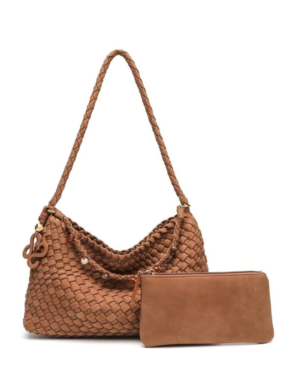 Shoulder Bag for Women,woven tote bag,Fashion Suede hobo bags with
